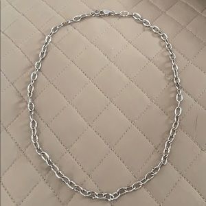 Tacori 18” 925 Sterling Silver Cable Link Necklace